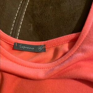 Soprano Pink Tank Top with Soft Drape